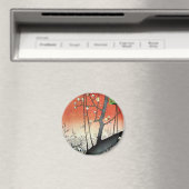 Aimant Plum à fleurs, Hiroshige (In Situ (Lave-vaisselle))