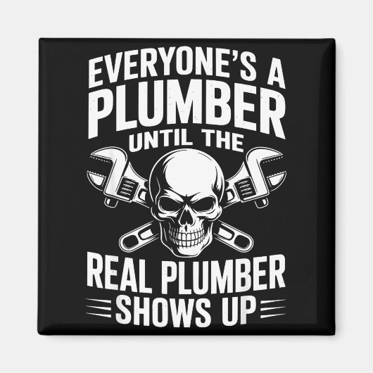 Aimant Plumber Art For Men Women Plumbing Pefitter Plumbe (Devant)