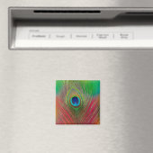 Aimant Plume de paon en gros plan (In Situ (Lave-vaisselle))