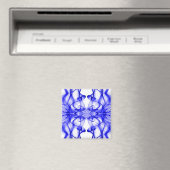 Aimant Plumes de fumée bleue sur blanc (In Situ (Lave-vaisselle))