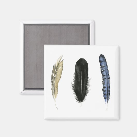 Aimant Plumes douces I (Recto/Verso)