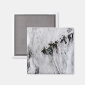 Aimant Plumes du volcan Okmok, îles Aléoutiennes (Recto/Verso)