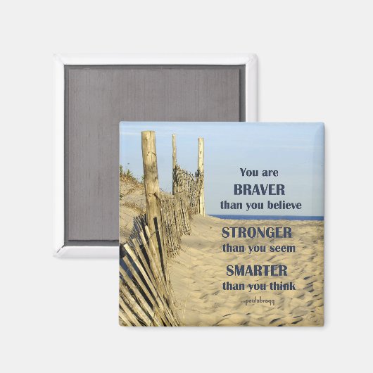 Aimant Plus courageux que vous ne croyez (Recto/Verso)