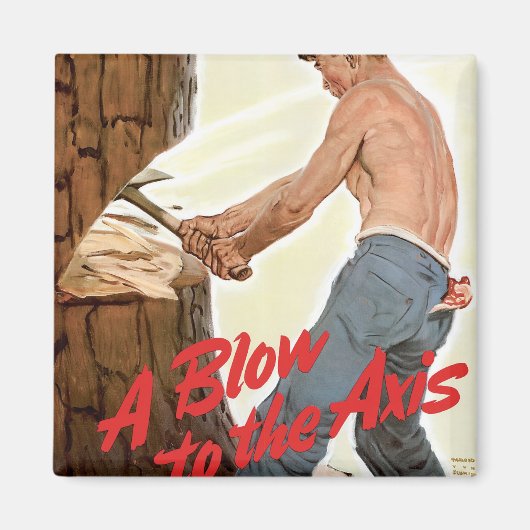 Aimant Plus de bois pour l'armée (Devant)