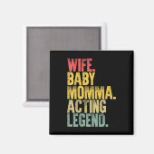 Aimant Plus de femmes épouse bébé maman Légende par intér (Recto/Verso)