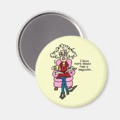 Aimant Plus de numéros qu'un Humour de magazine (Recto/Verso)