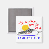 Aimant Plus de plaisir en croisière (Recto/Verso)