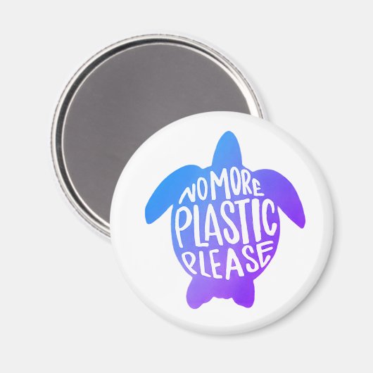 Aimant Plus de plastique s'il vous plaît (Recto/Verso)