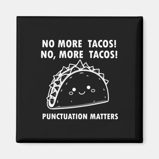 Aimant Plus De Ponctuation Tacos S Drôle Conception Alime (Devant)
