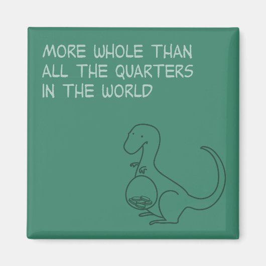 Aimant Plus de tout que l'aimant des quarts du monde (Devant)