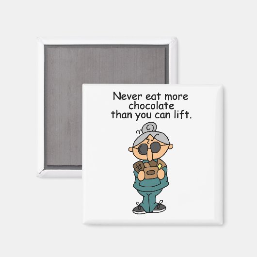 Aimant Plus d'Humours au chocolat (Recto/Verso)