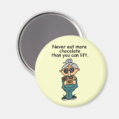 Aimant Plus d'Humours au chocolat (Recto/Verso)