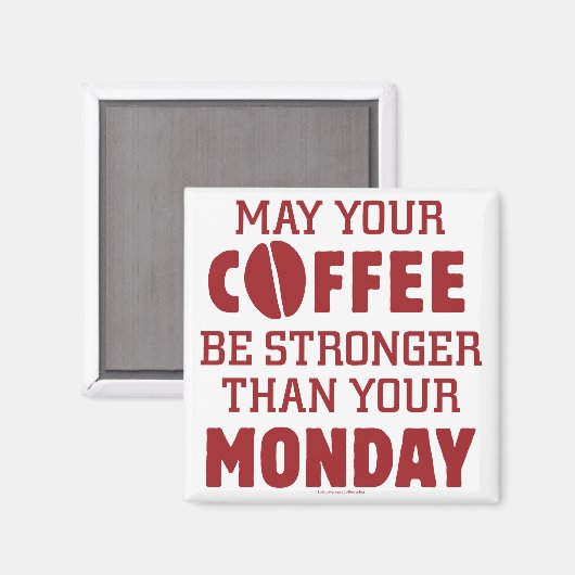 Aimant Plus forte que lundi (Recto/Verso)