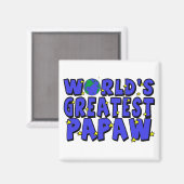 Aimant Plus Grand Papaw du Monde (Recto/Verso)