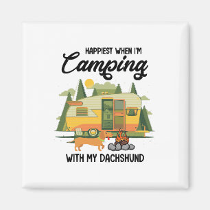 Aimant Plus Heureux Quand Je Fais du Camping Avec Mon Dac