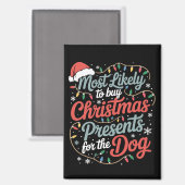 Aimant Plus susceptible d'acheter des cadeaux de Noël pou (Recto/Verso)