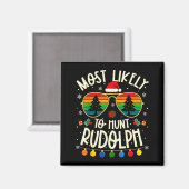 Aimant Plus susceptible de chasser Rudolph Funny Matching (Recto/Verso)
