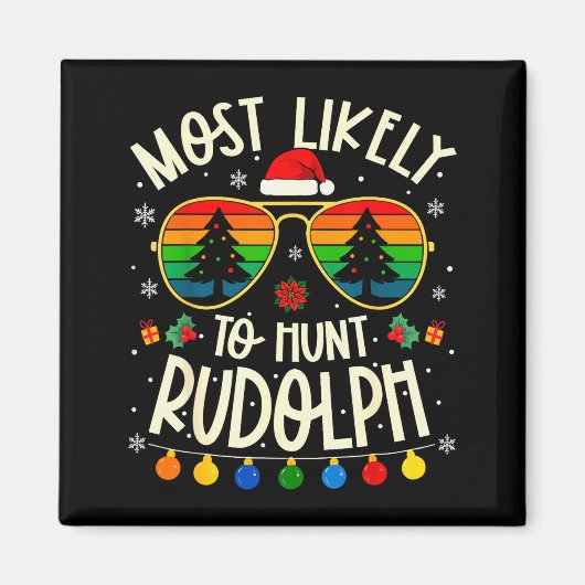 Aimant Plus susceptible de chasser Rudolph Funny Matching (Devant)