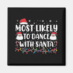 Aimant Plus susceptible de danser avec le Père Noël Famil
