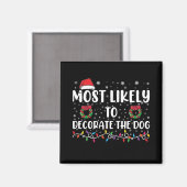 Aimant Plus Susceptible de Décorer le Chien Correspondant (Recto/Verso)