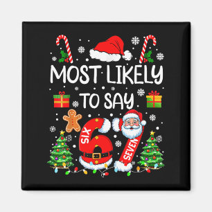 Aimant Plus susceptible de dire 67 Meme Six Sept Santa No
