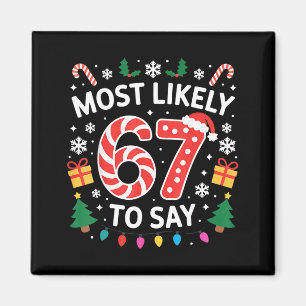 Aimant Plus susceptible de dire 67 Six Sept Noël drôle Ch