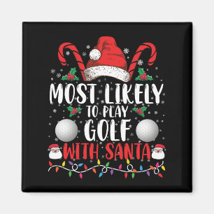 Aimant Plus susceptible de jouer au golf avec le Père Noë