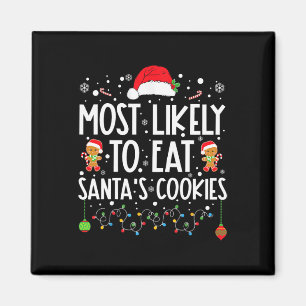 Aimant Plus susceptible de manger les biscuits de Noël du