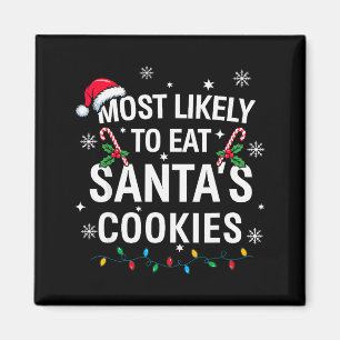 Aimant Plus Susceptible De Manger Les Cookies De Santa No