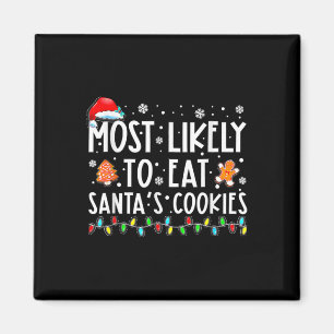 Aimant Plus susceptible de manger les cookies du Père Noë
