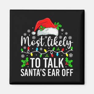 Aimant Plus susceptible de parler l'oreille de Santa Noël