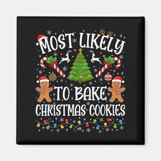Aimant Plus susceptible de préparer des biscuits de Noël (Devant)