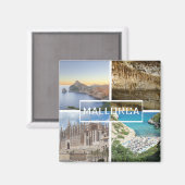 aimant plusieurs photos de l'île de Majorque (Recto/Verso)