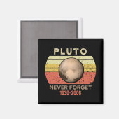Aimant pluto jamais oublier, eris, lune, astronomie, astr (Recto/Verso)