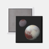 Aimant Pluton & Charon 9ème ou Système Solaire de la Plan (Recto/Verso)