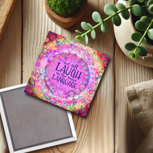 Aimant Plutôt Gentil Amusant Rire La Même Langue