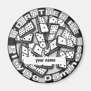 Aimant Plutôt Jouer Dominos