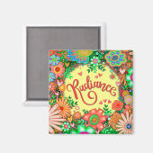 Aimant Plutôt Rayonnement Amusant Coeurs Floraux Inspiriv (Recto/Verso)