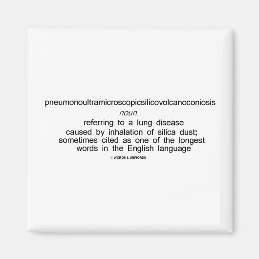 Aimant Pneumonoultramicroscopicsilicovolcanoconiose (Devant)