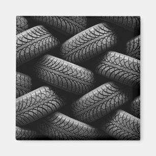 Aimant Pneus de voiture noirs
