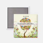 Aimant Poche de forêt enchantée Arbre à conte de fées flo (Recto/Verso)