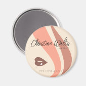 Aimant Poche douce moderne et maquillage Terre Artiste Si (Recto/Verso)