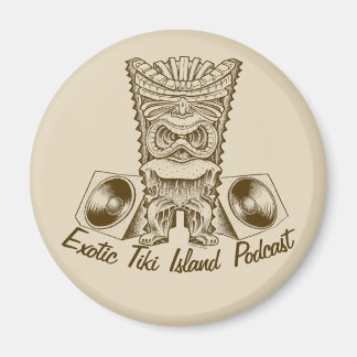 Aimant Podcast officiel Exotique Tiki Island Podcast Artw