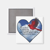 Aimant Poème Cardinal Heart (Recto/Verso)