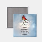 Aimant Poème cardinal "So Loved" (Recto/Verso)