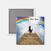 Aimant Poème commémoratif de Rainbow Bridge pour chiens (Recto/Verso)