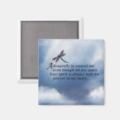 Aimant Poème commémoratif des libellules (Recto/Verso)