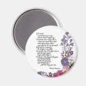 Aimant Poème d'amitié (Recto/Verso)