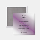 Aimant Poème de la mère (Recto/Verso)