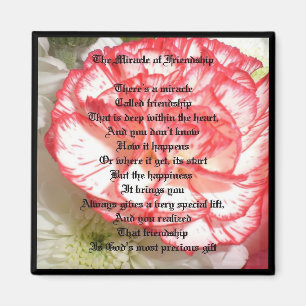 Aimant Poème inspiré d'amitié